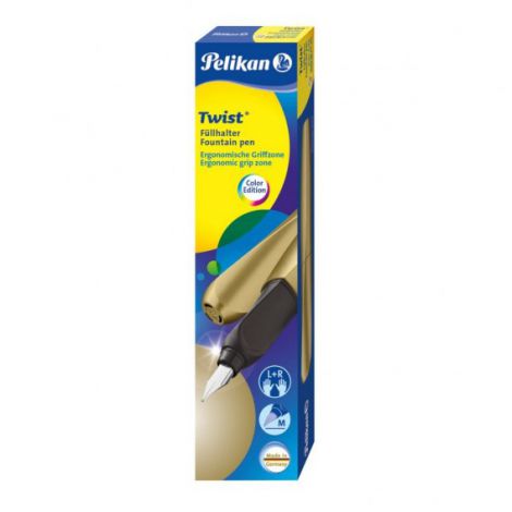 Pióro wieczne Pelikan Twist Czarno-złote - 4